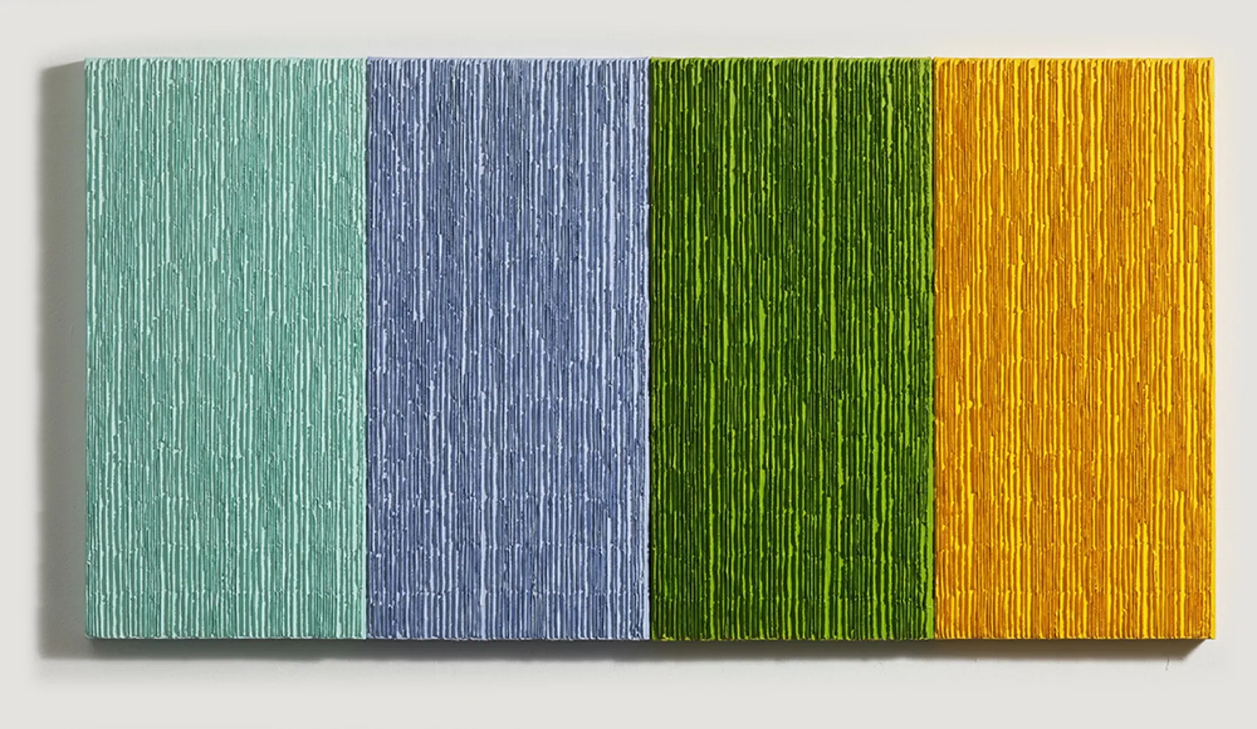 Seasons, oil on canvas on panel, 157×81cm