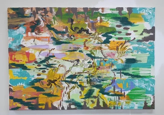 Untitled, Mixed media on canvas, 100×70cm