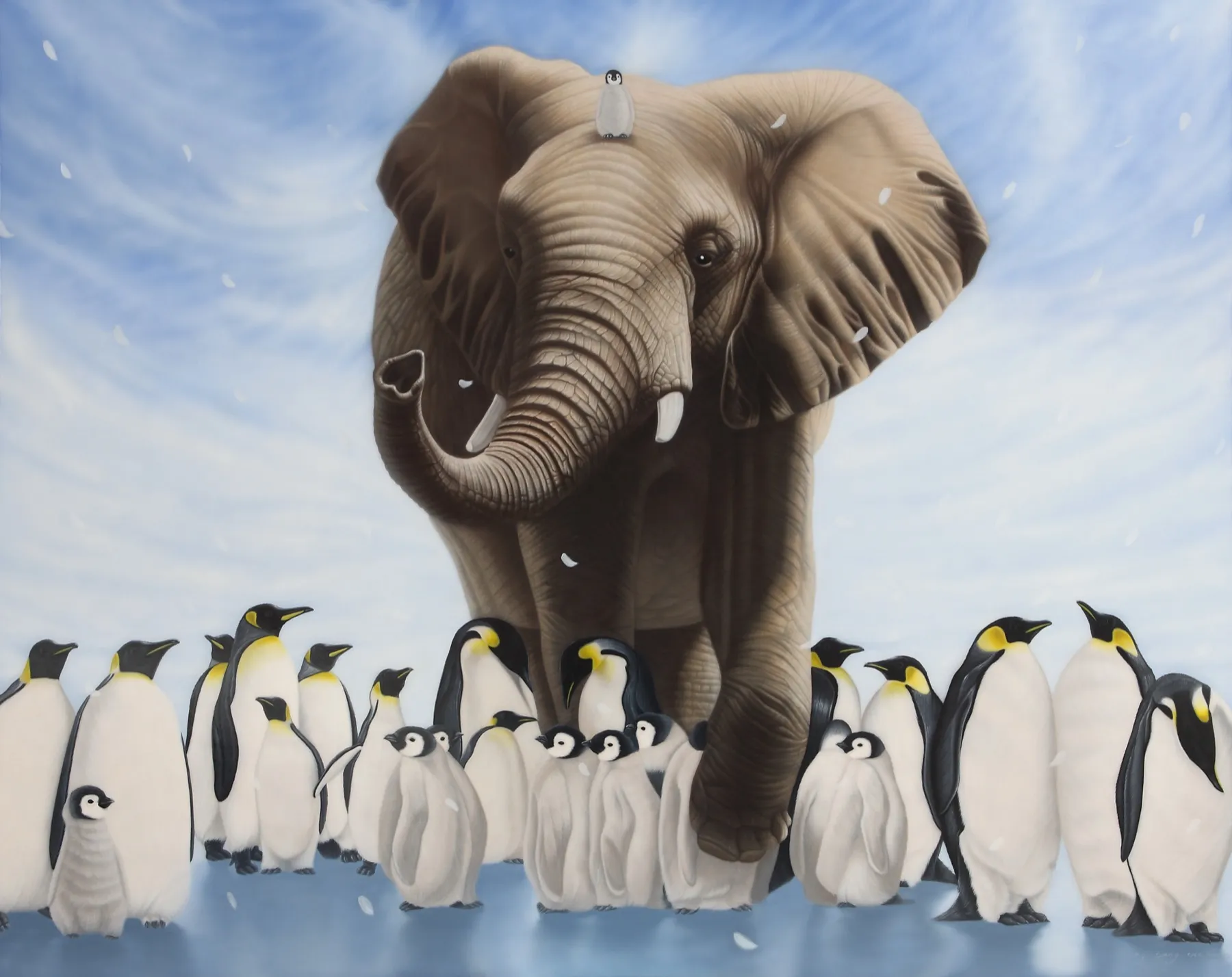 Antic and Utopia, 163×130cm, oil on canvas