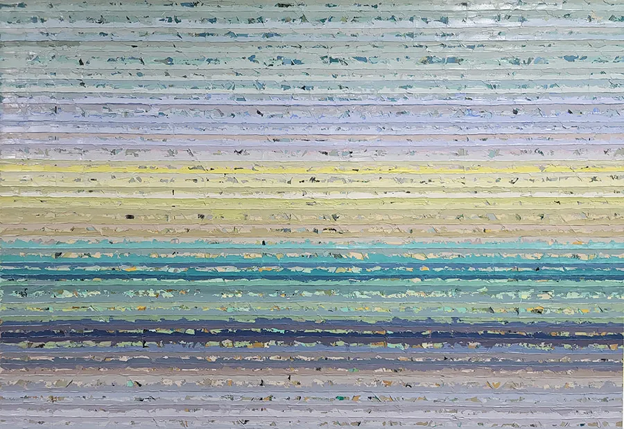 Strata Landscape 14 (적층풍경 14), 81×116.5cm, Acrylic and oil on canvas