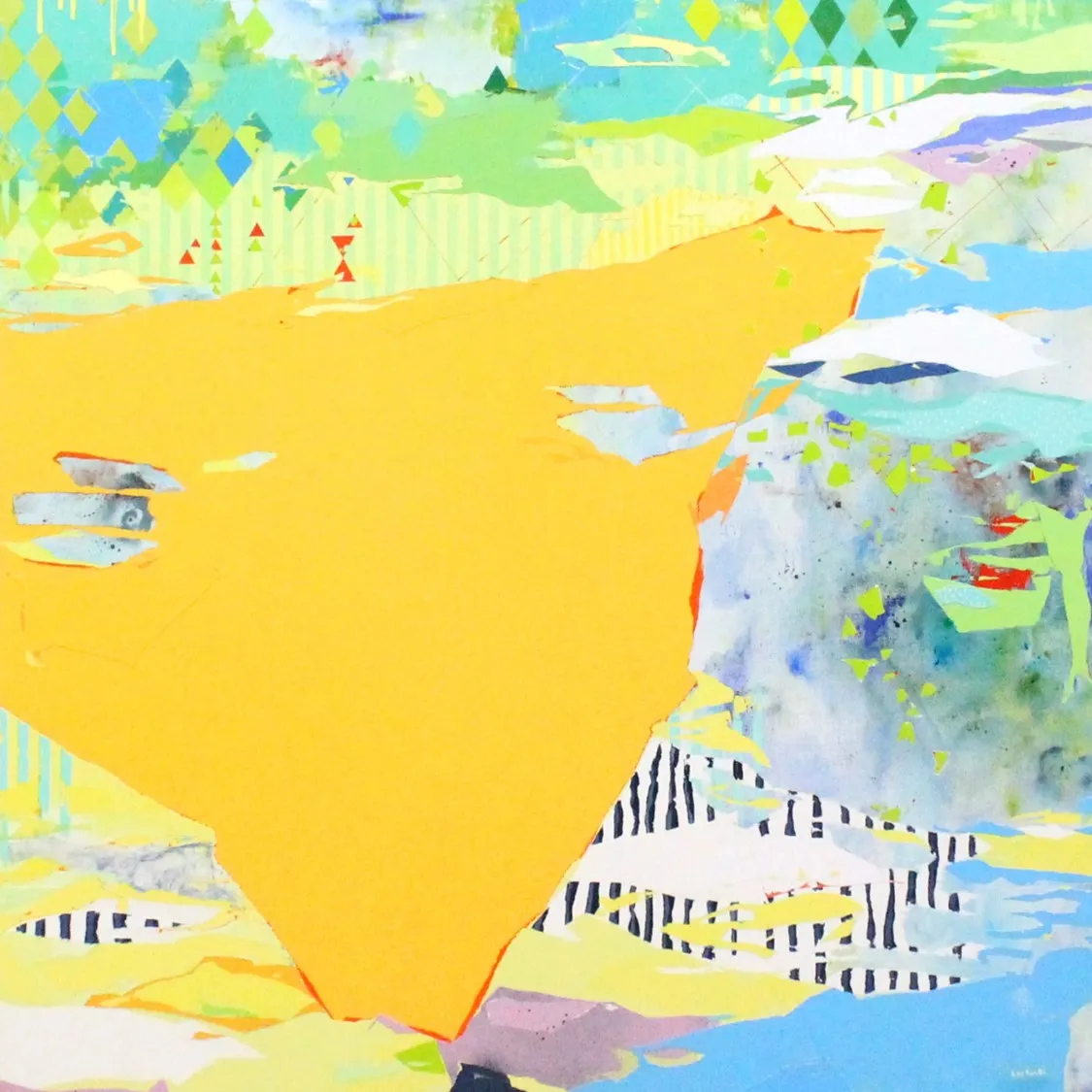 Warm Wind, acrylic on canvas, 130×130cm