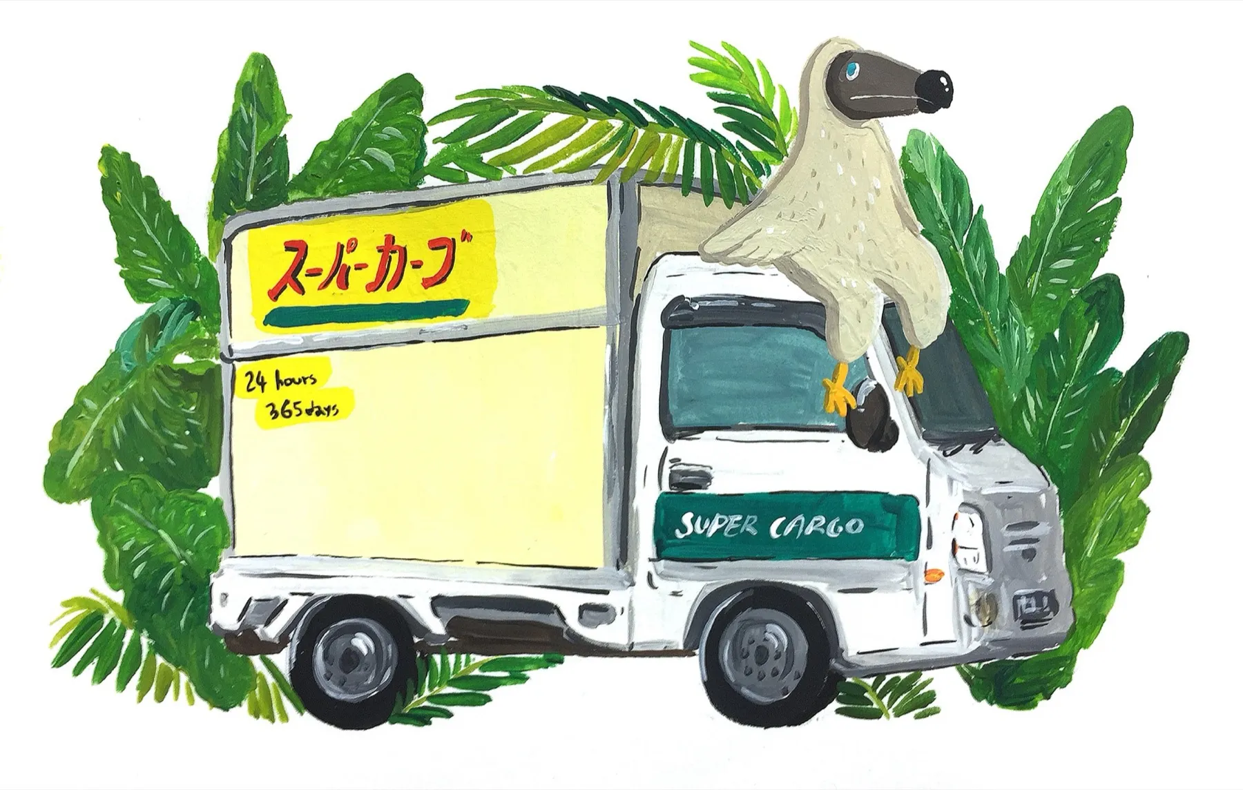 DoTokyo drawing 7, 12.5×17cm, gouache on paper