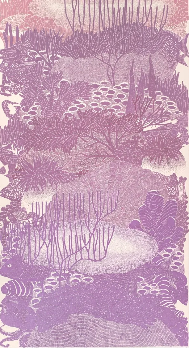 함께가는 길, 장지 위에 채색, 110×60cm