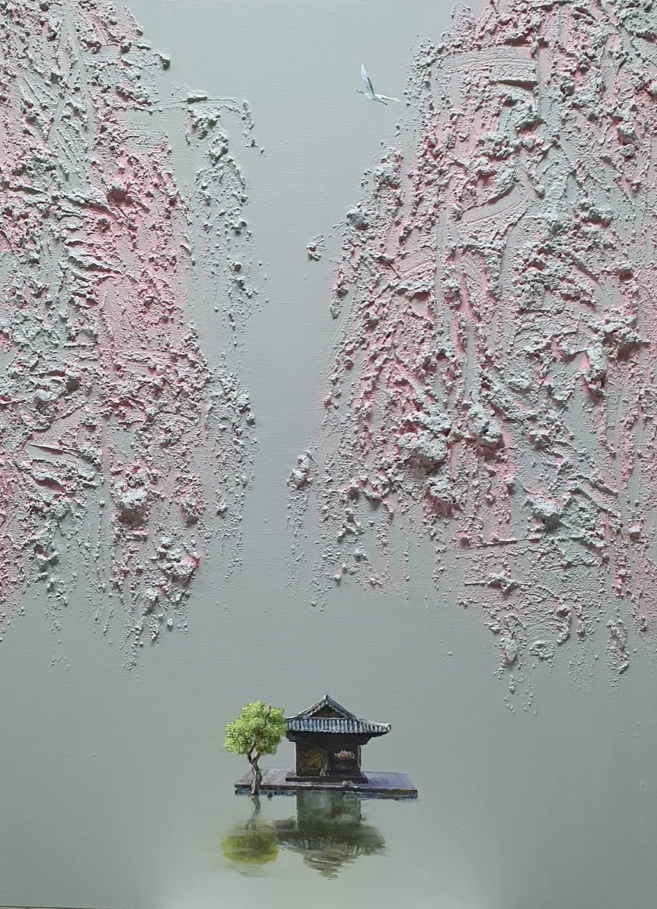 관조(觀照), 530×730mm, 캔버스에 아크릴